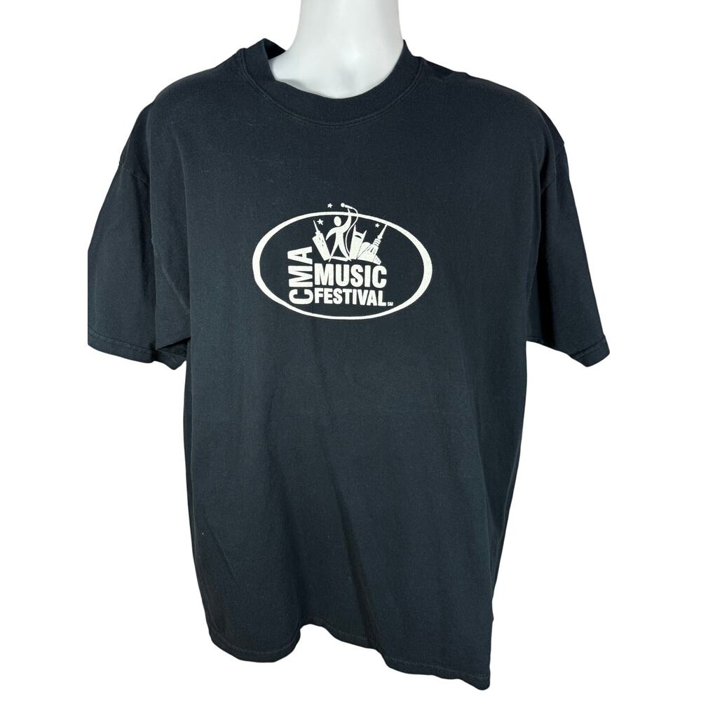 VINTAGE 2004 Nashville Country Music Festival Shirt — XL Black